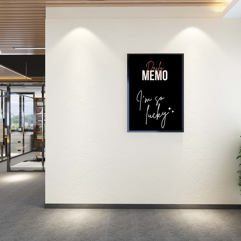 Poster Daily Memo: I'm So Lucky