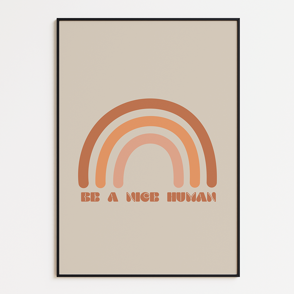 Poster Be a Nice Human
