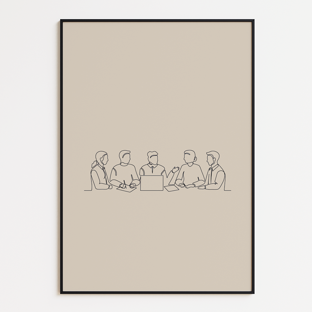 Poster Lijnen - Werkoverleg