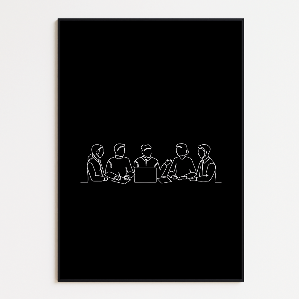Poster Lijnen - Werkoverleg