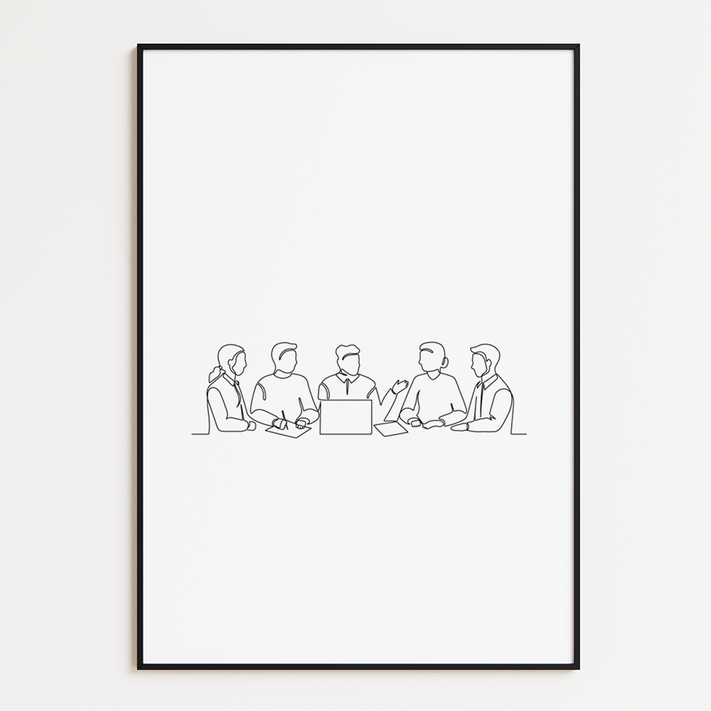 Poster Lijnen - Werkoverleg