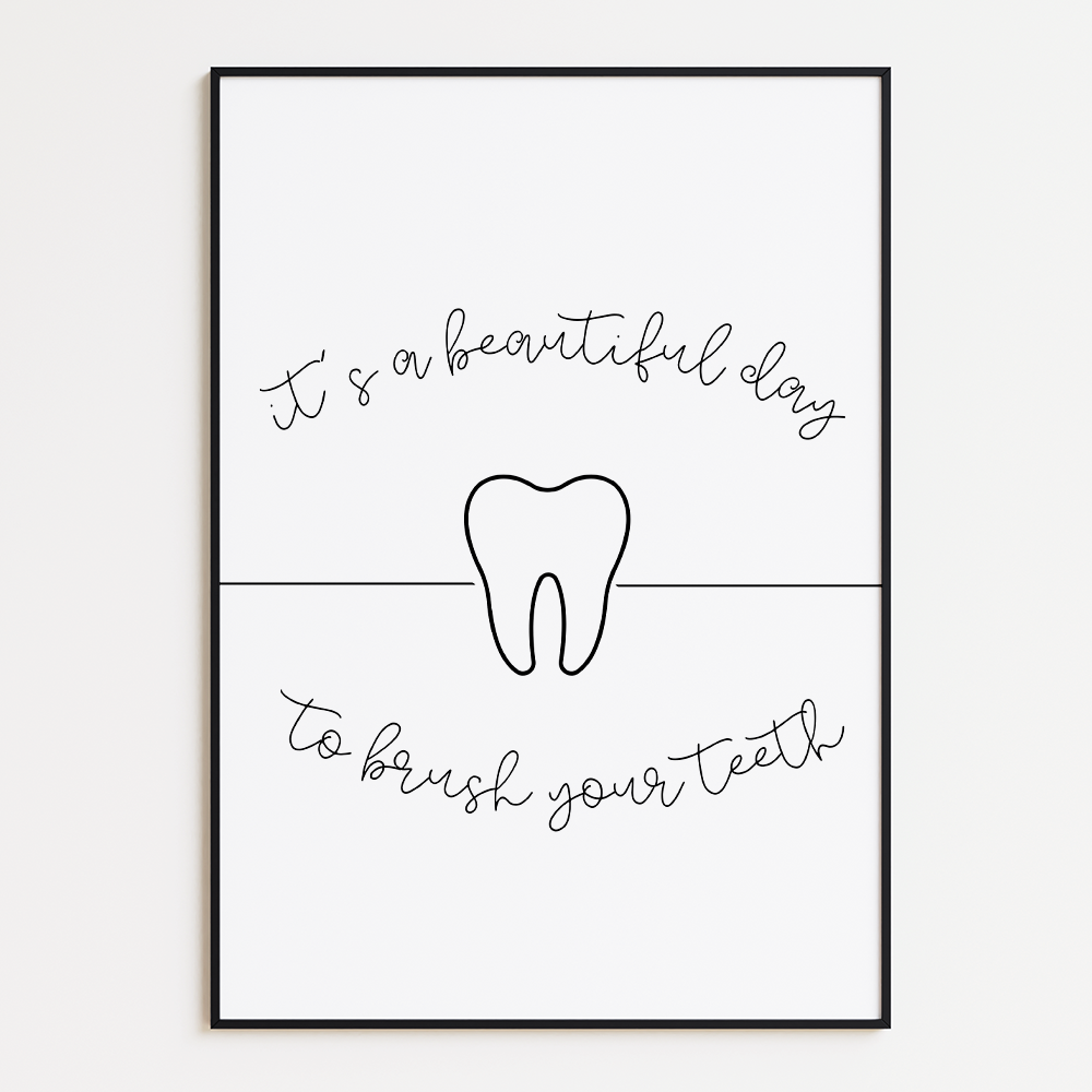 Poster Good Day to Brush Teeth