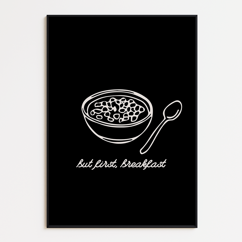 Poster But First, Breakfast