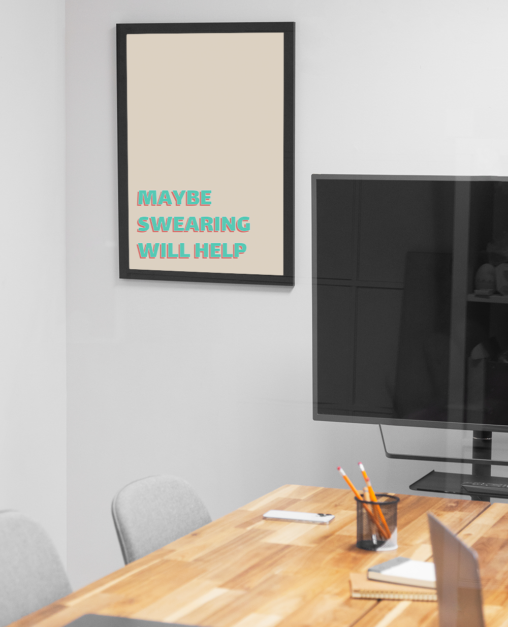 Poster Maybe Swearing Will Help