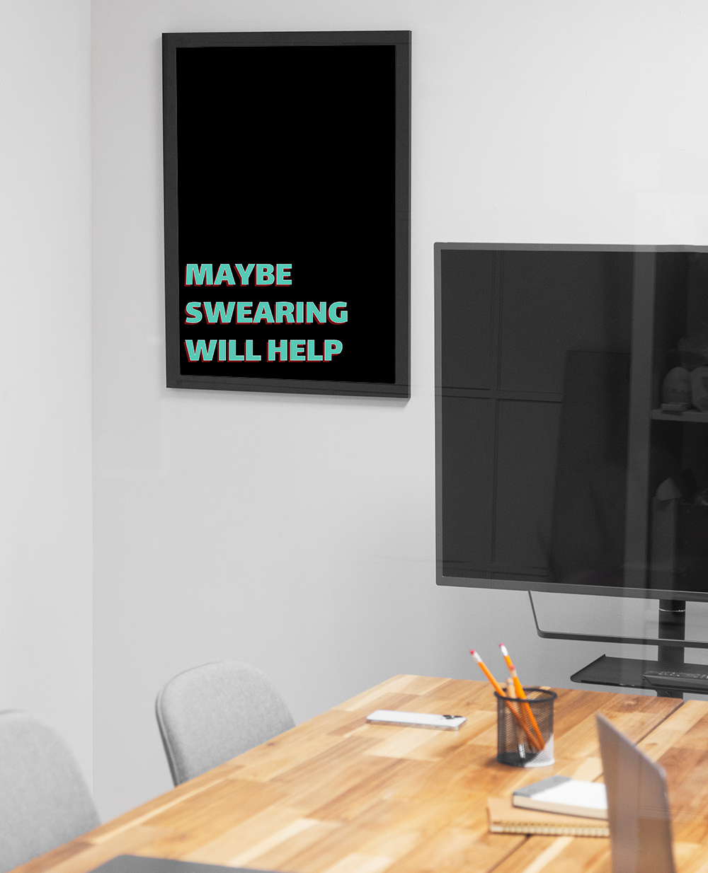 Poster Maybe Swearing Will Help