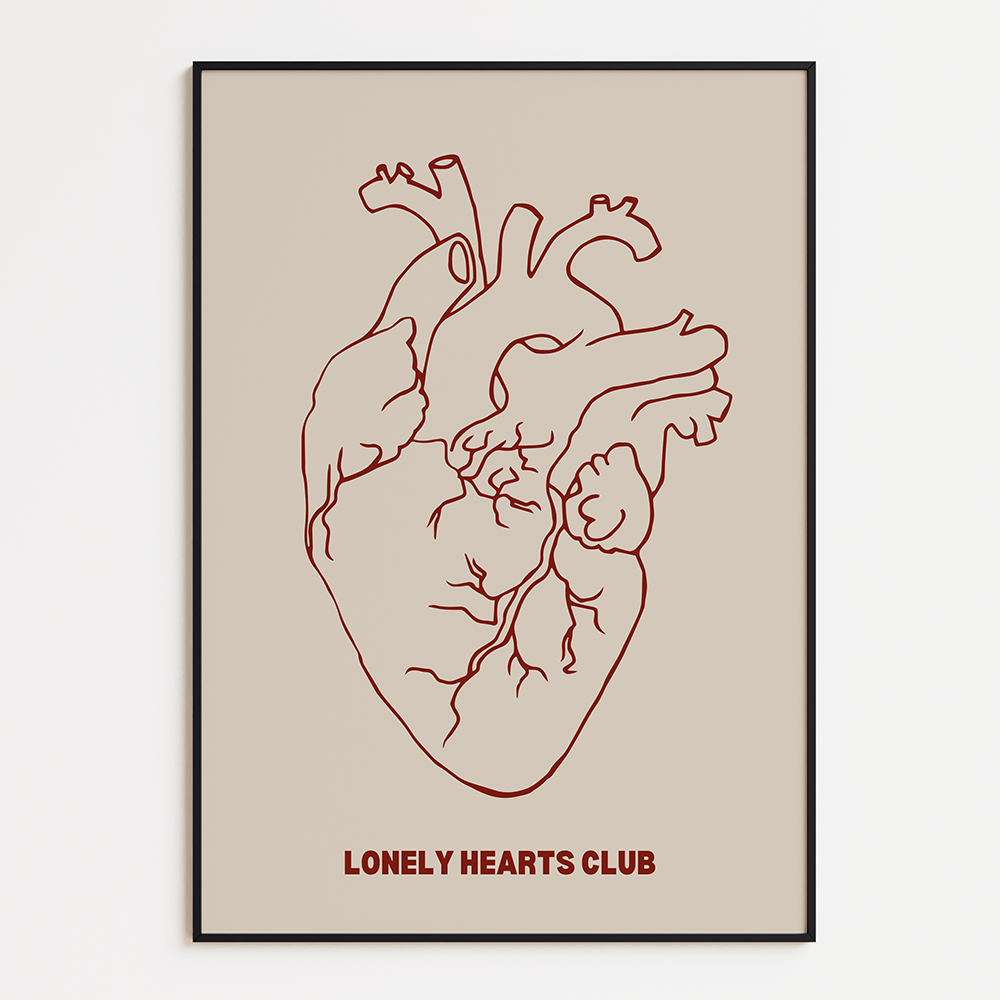 Poster Lovely Hearts Club