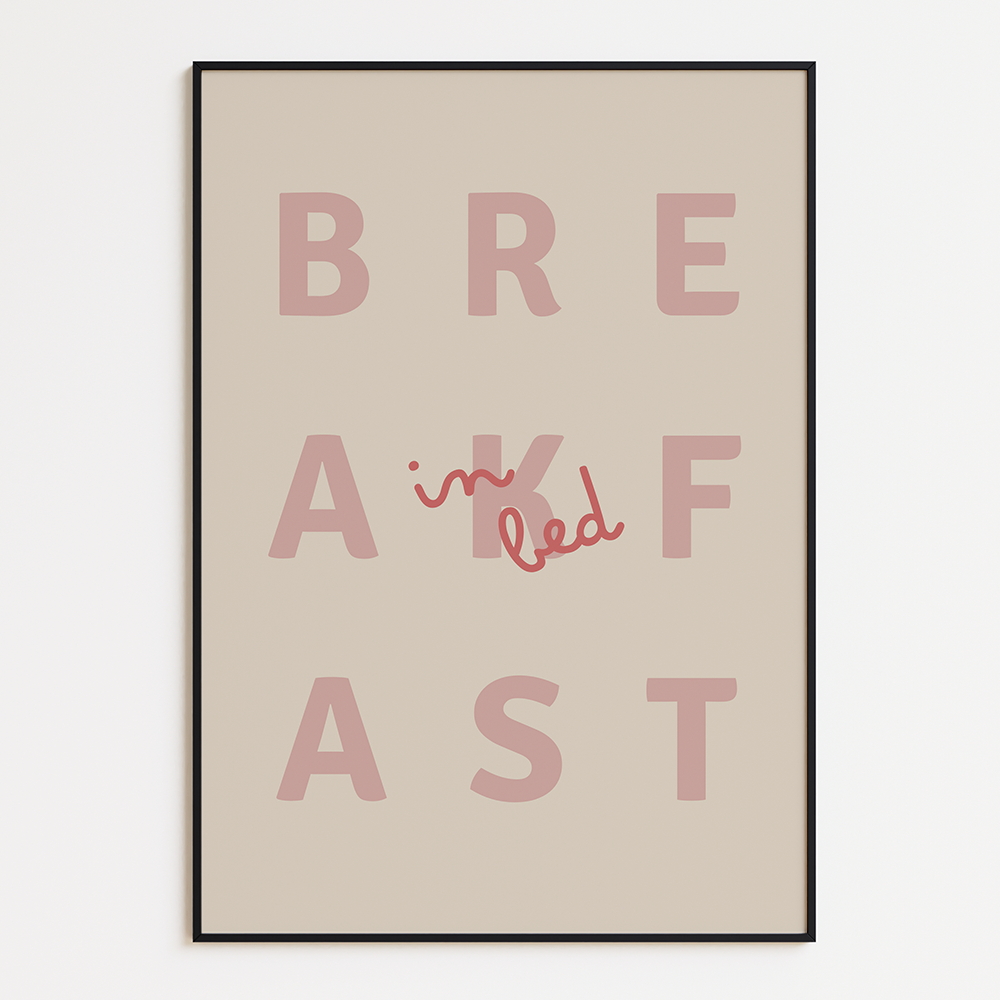 Poster Breakfast in Bed
