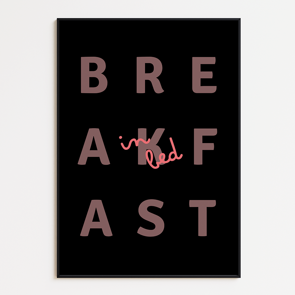 Poster Breakfast in Bed