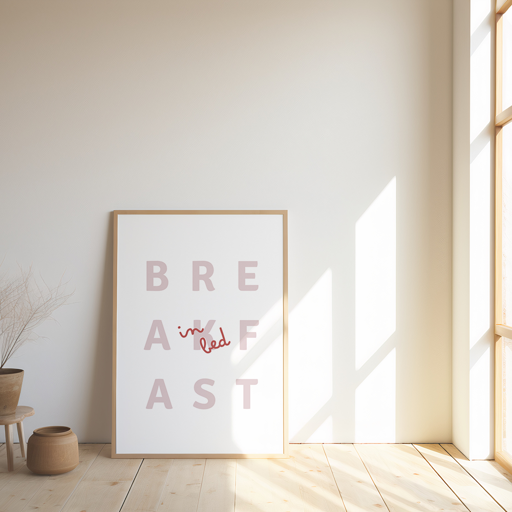 Poster Breakfast in Bed
