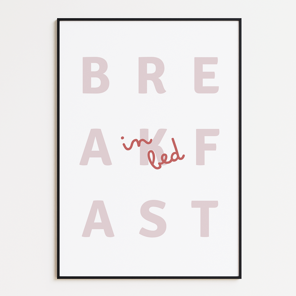 Poster Breakfast in Bed