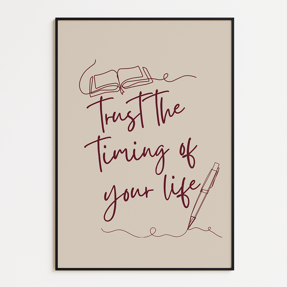 Poster Trust the Timing