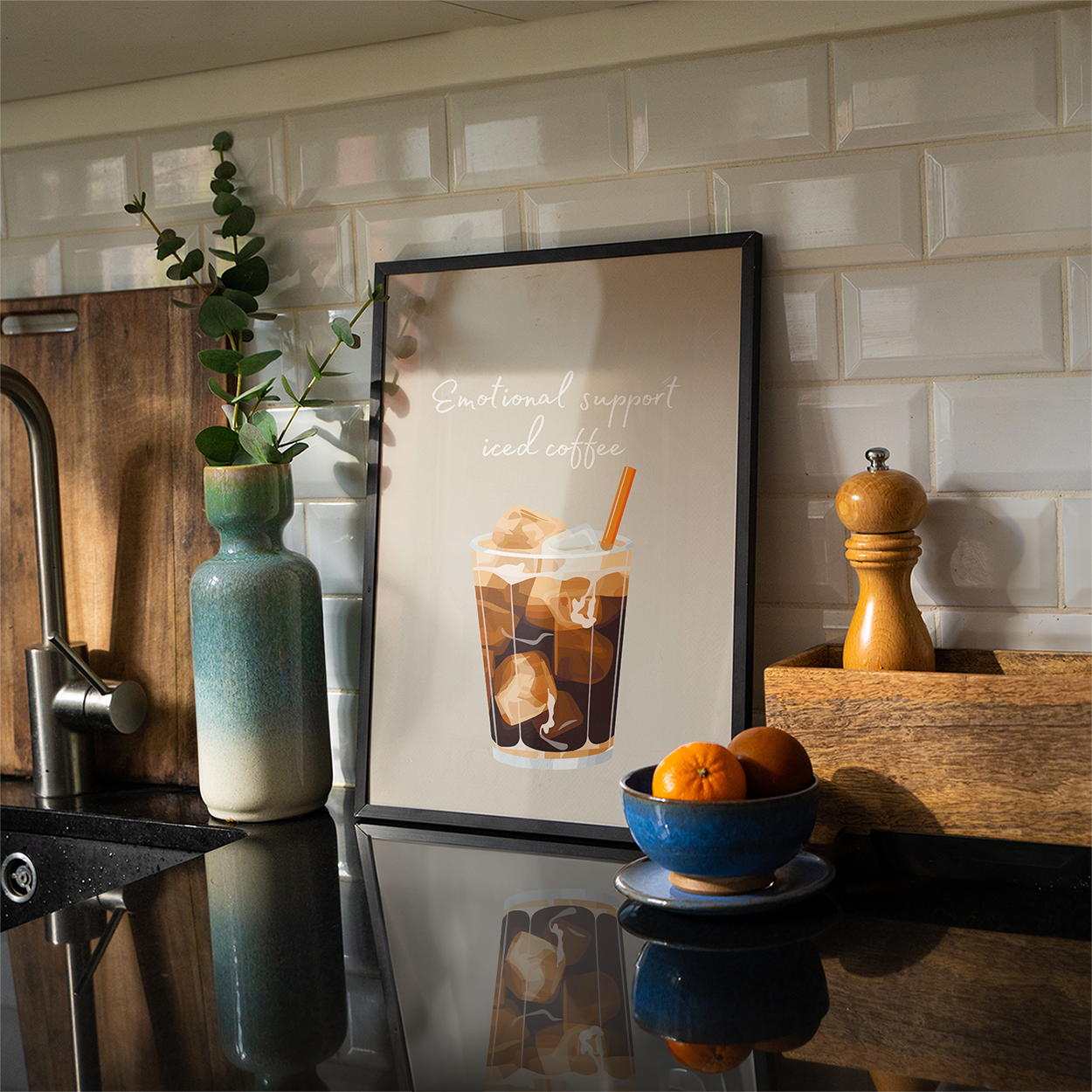 Poster Emotional Support Iced Coffee