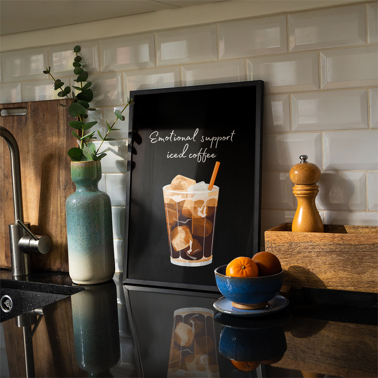 Poster Emotional Support Iced Coffee