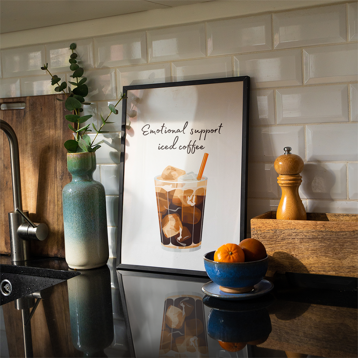 Poster Emotional Support Iced Coffee
