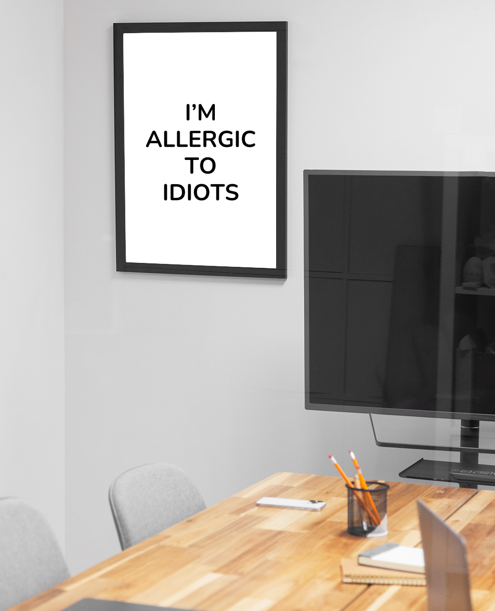 Poster I'm Allergic to Idiots