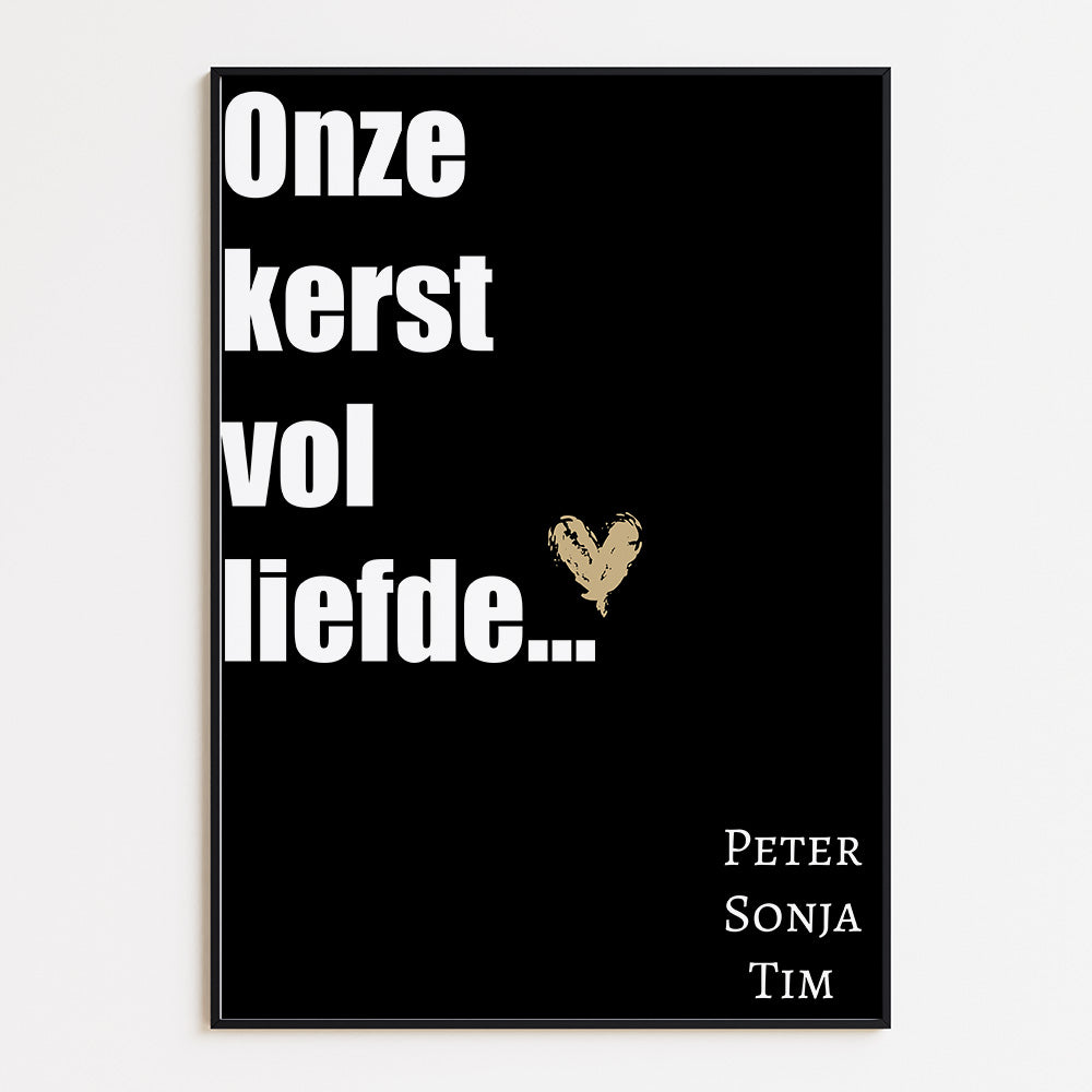 Huis Vol kerst met Namen