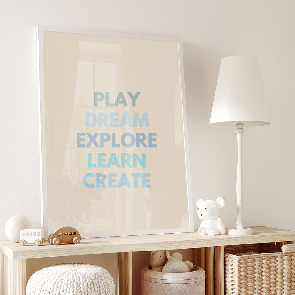 Play, dream, explore, learn, and create
