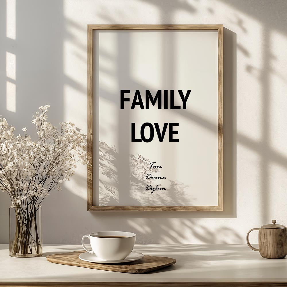 Family Love Met Namen