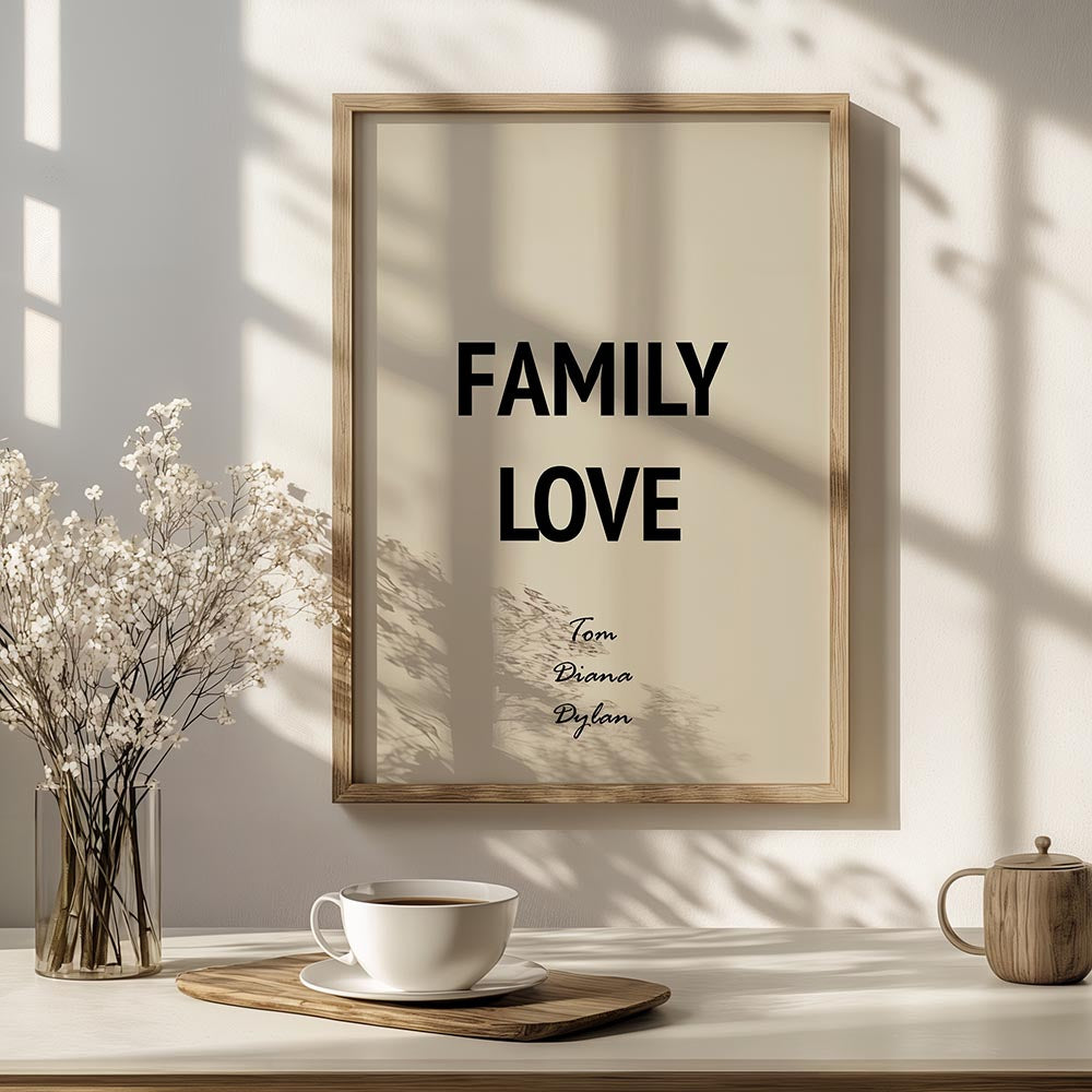 Family Love Met Namen