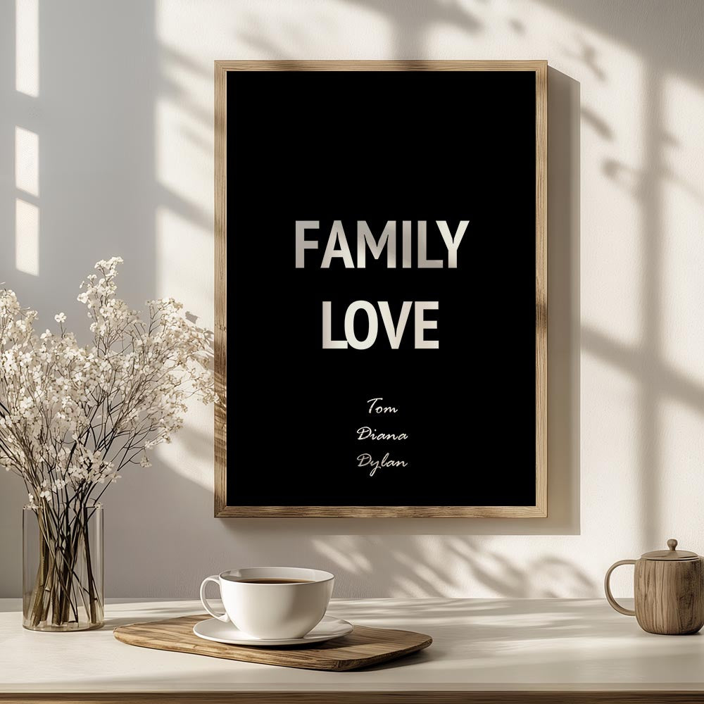 Family Love Met Namen