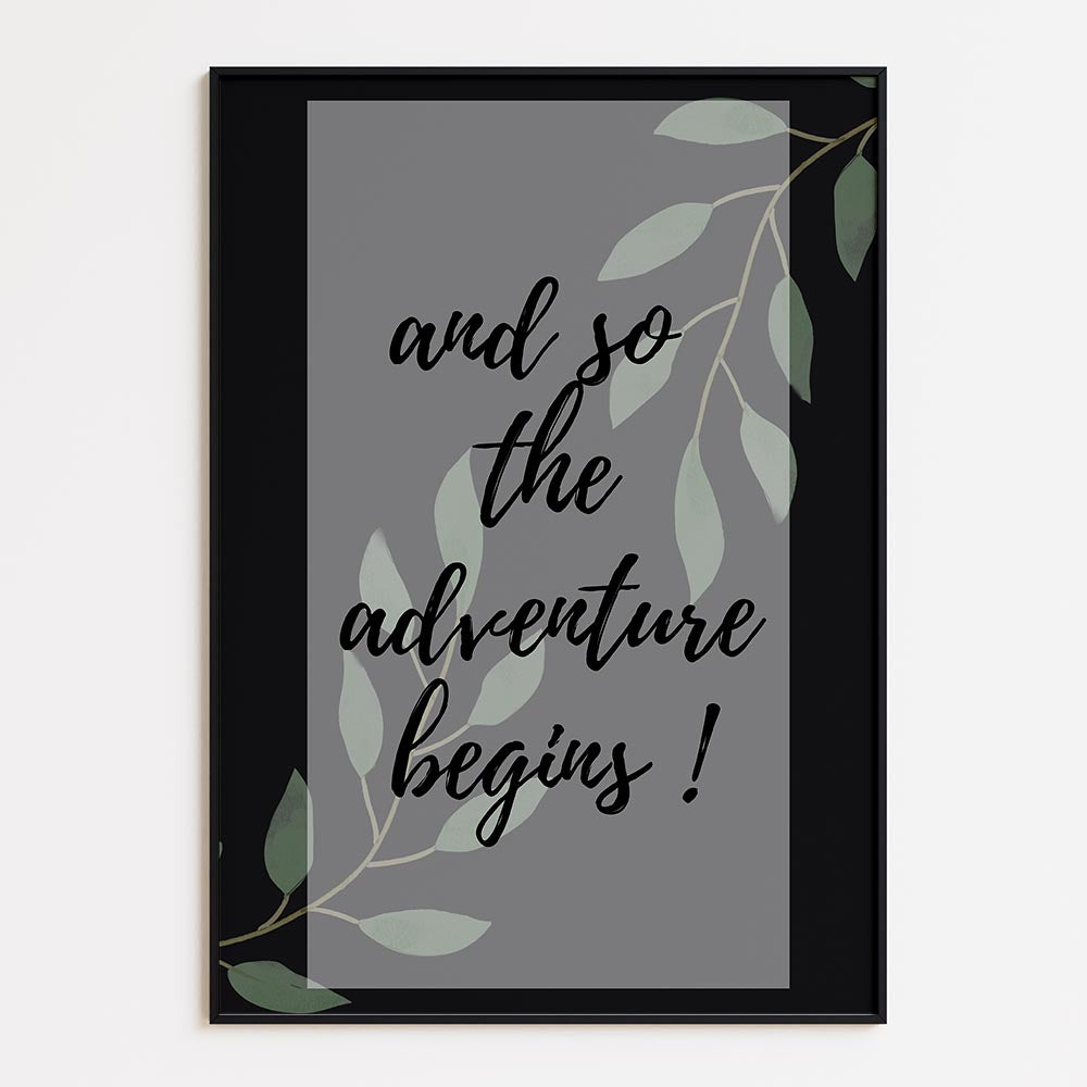 and so the adventure begins!