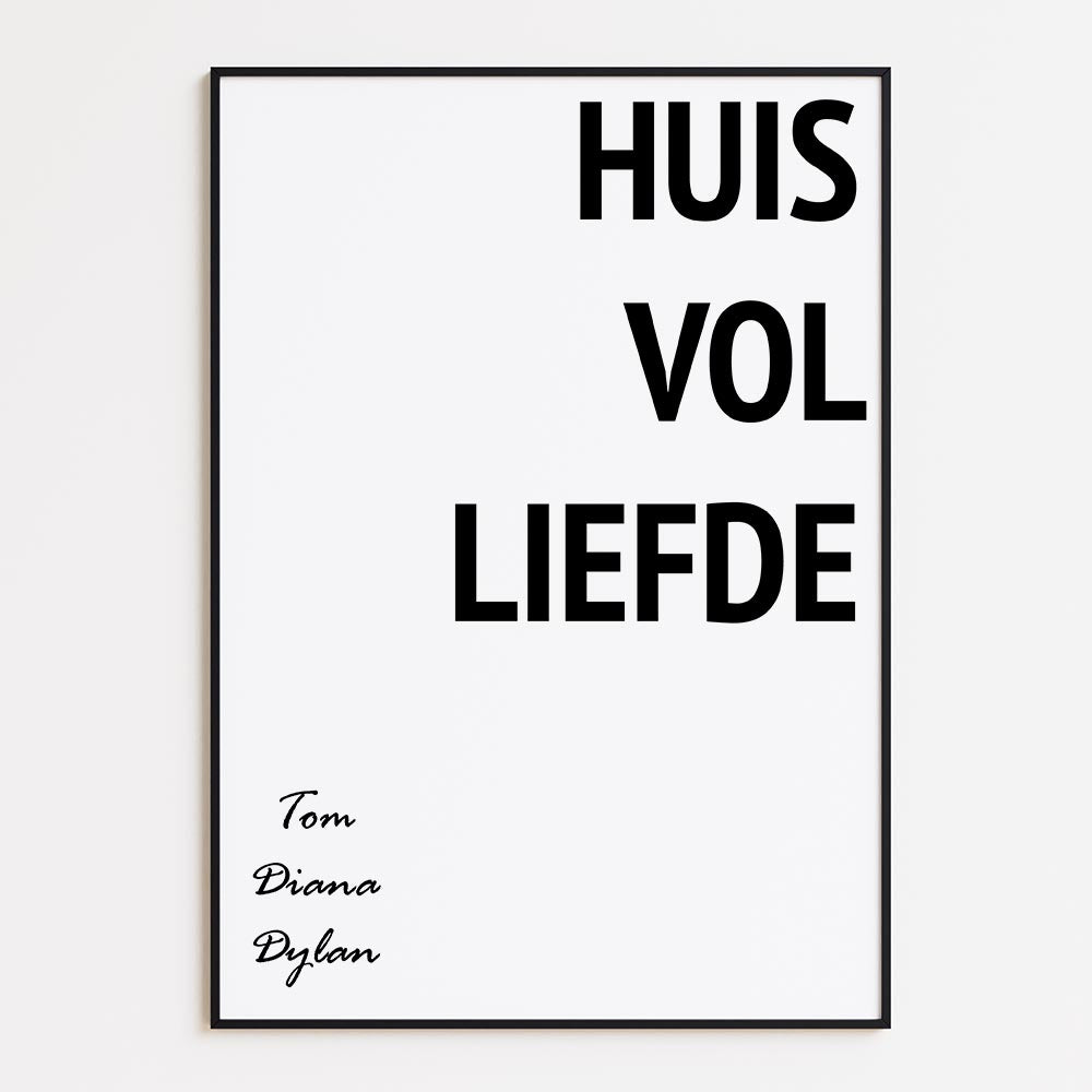 Huis Vol Liefde met Namen