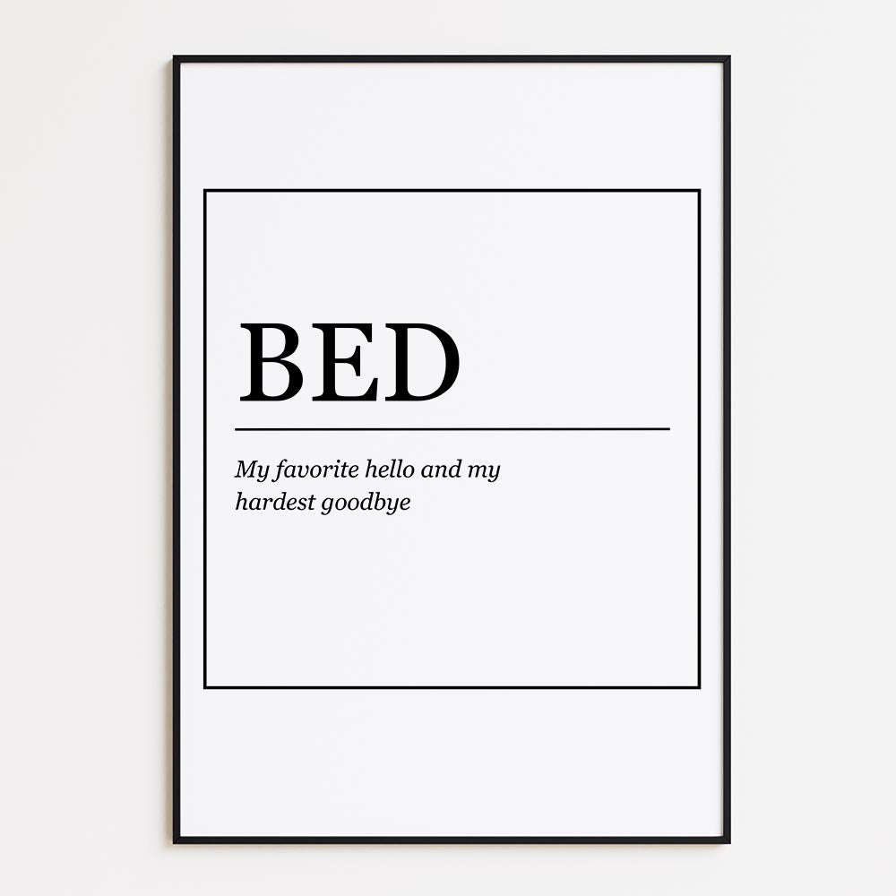 Bed - My Favorite Hello and My Hardest Goodbye