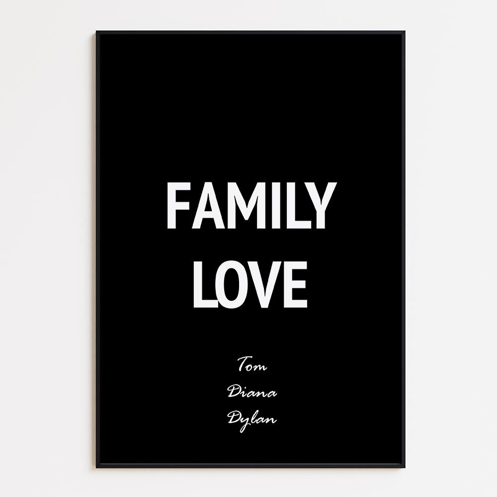 Family Love Met Namen