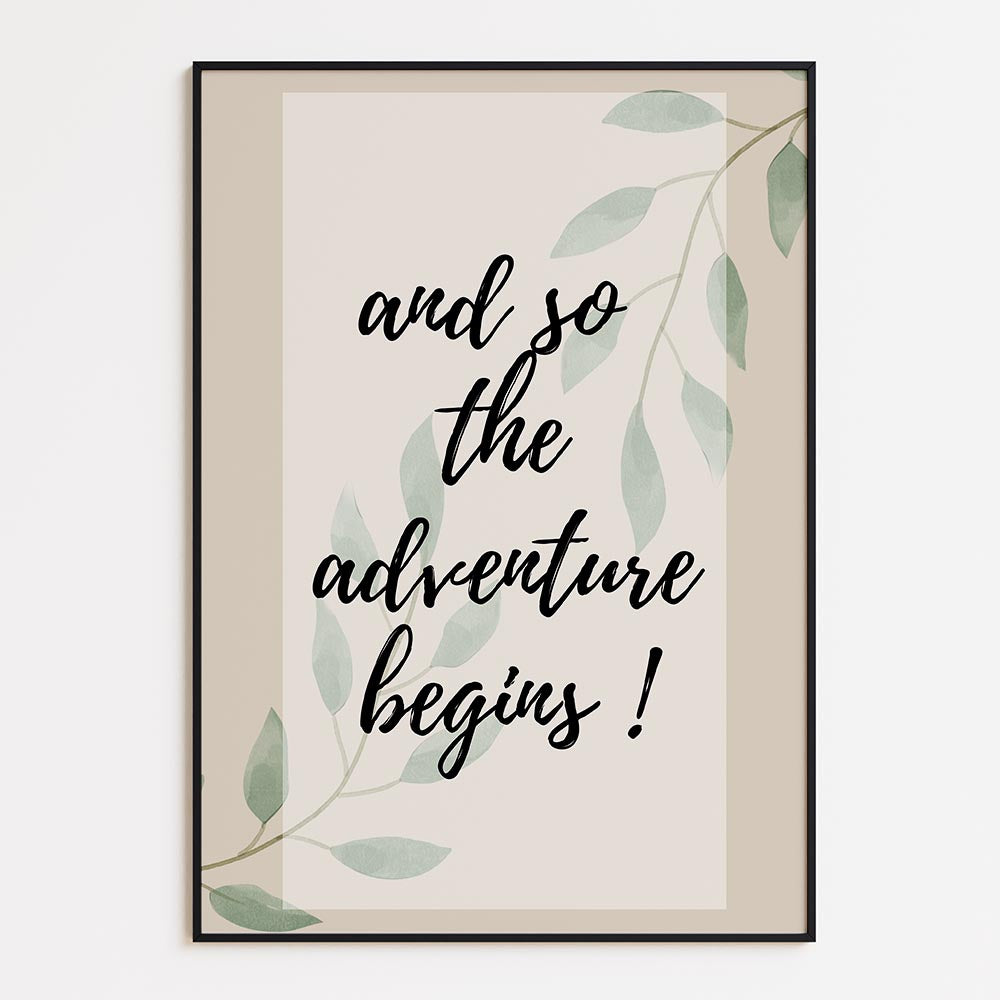 and so the adventure begins!