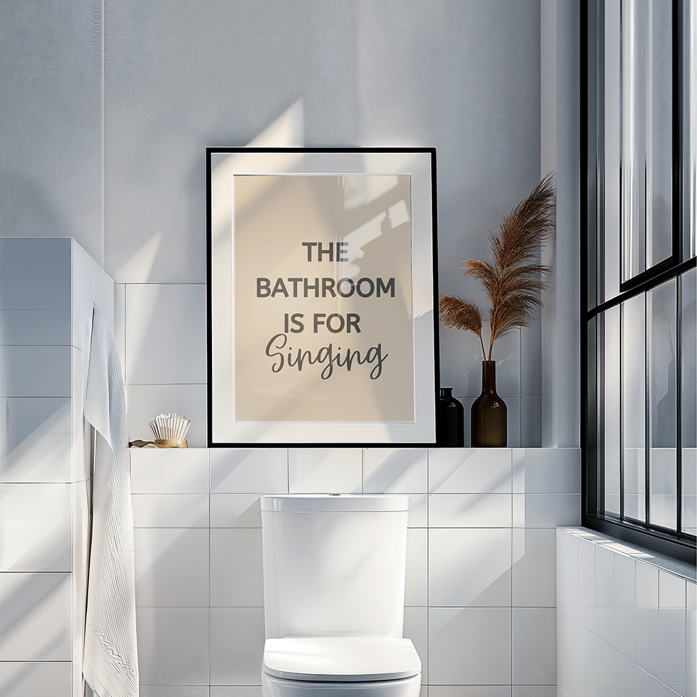 Bathroom is for singing