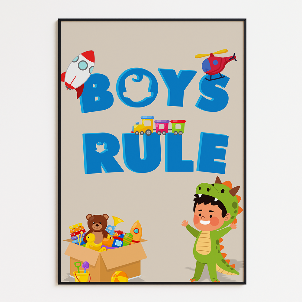 Boys rule poster