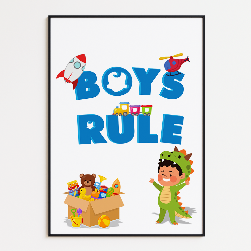 Boys rule poster