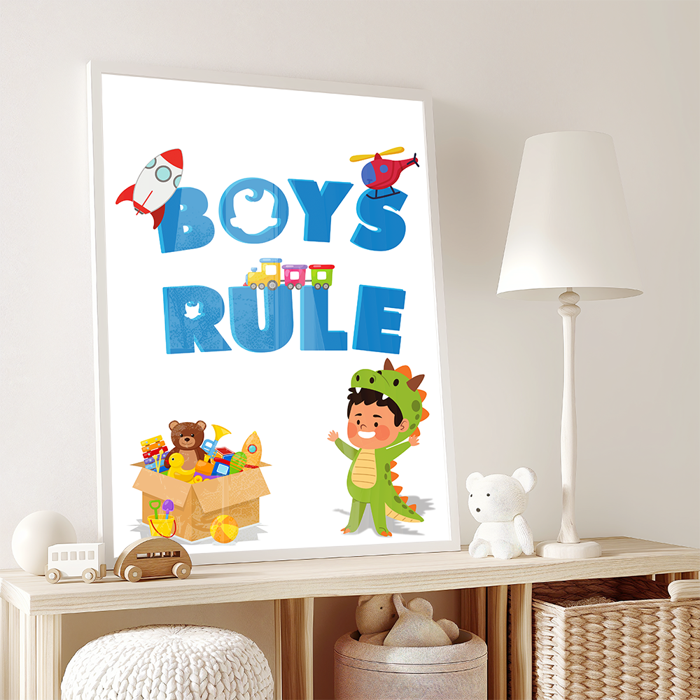 Boys rule poster