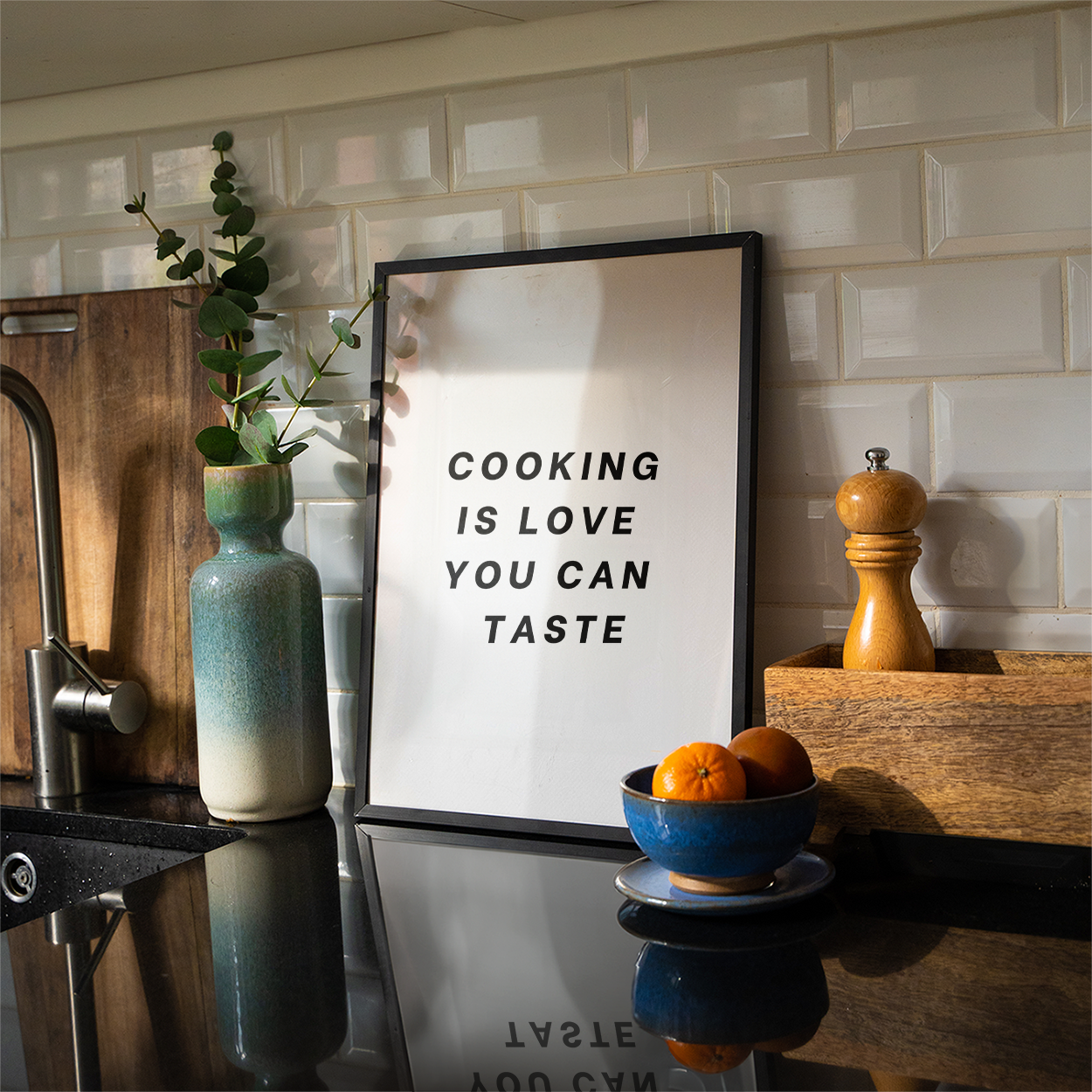 Cooking is love you can taste
