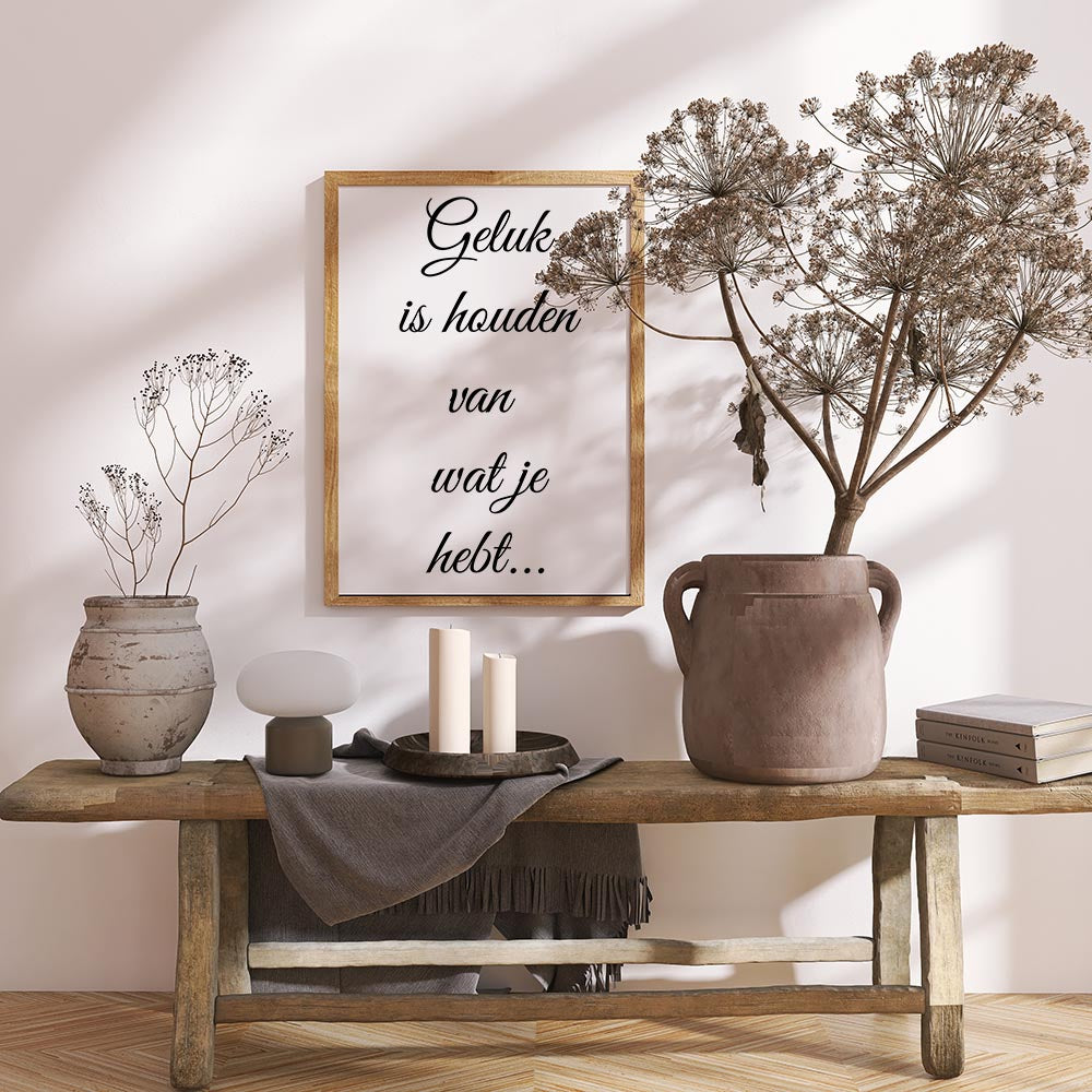 Geluk is Houden van Wat Je Hebt