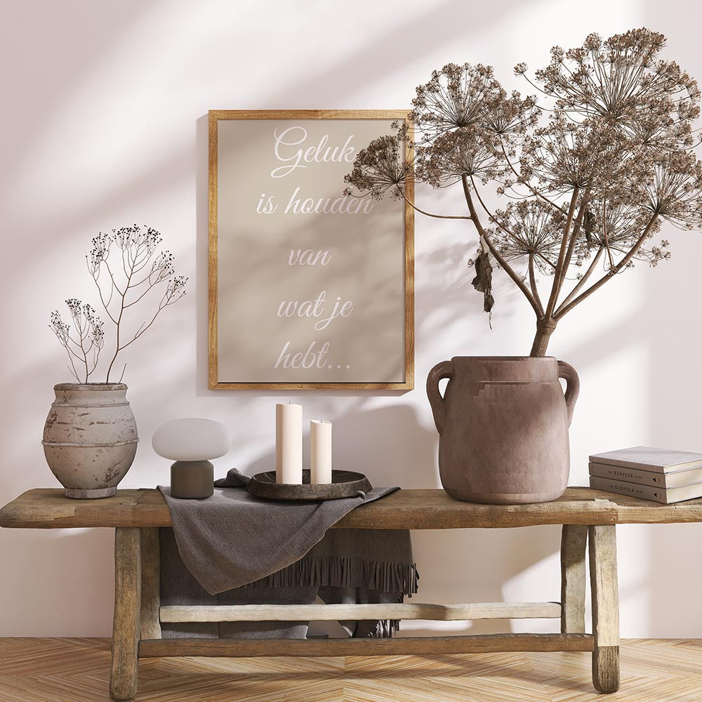 Geluk is Houden van Wat Je Hebt