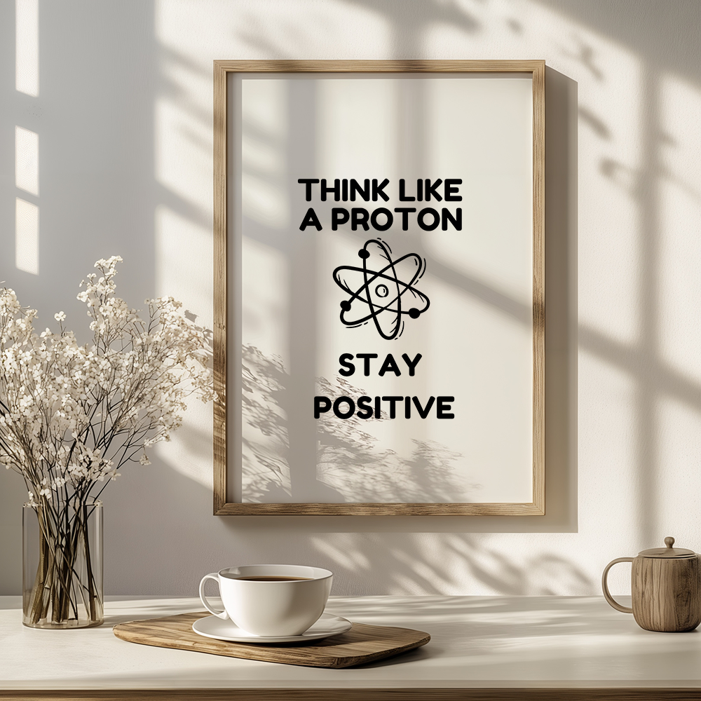 Think Like a Proton, Stay Positive