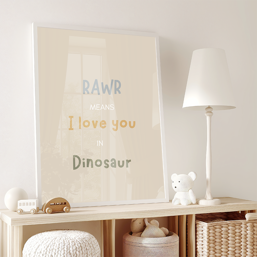 Rawr means i love you in dinosaur