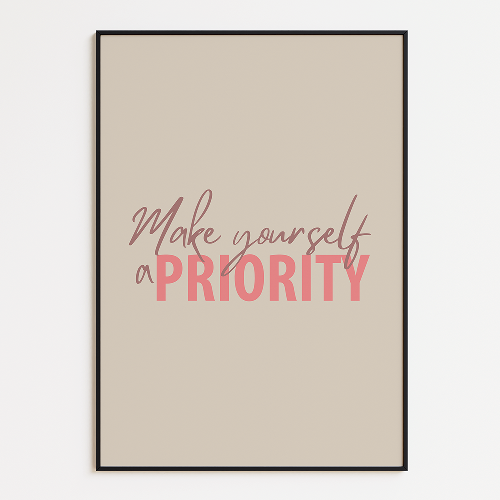 Make yourself a priority