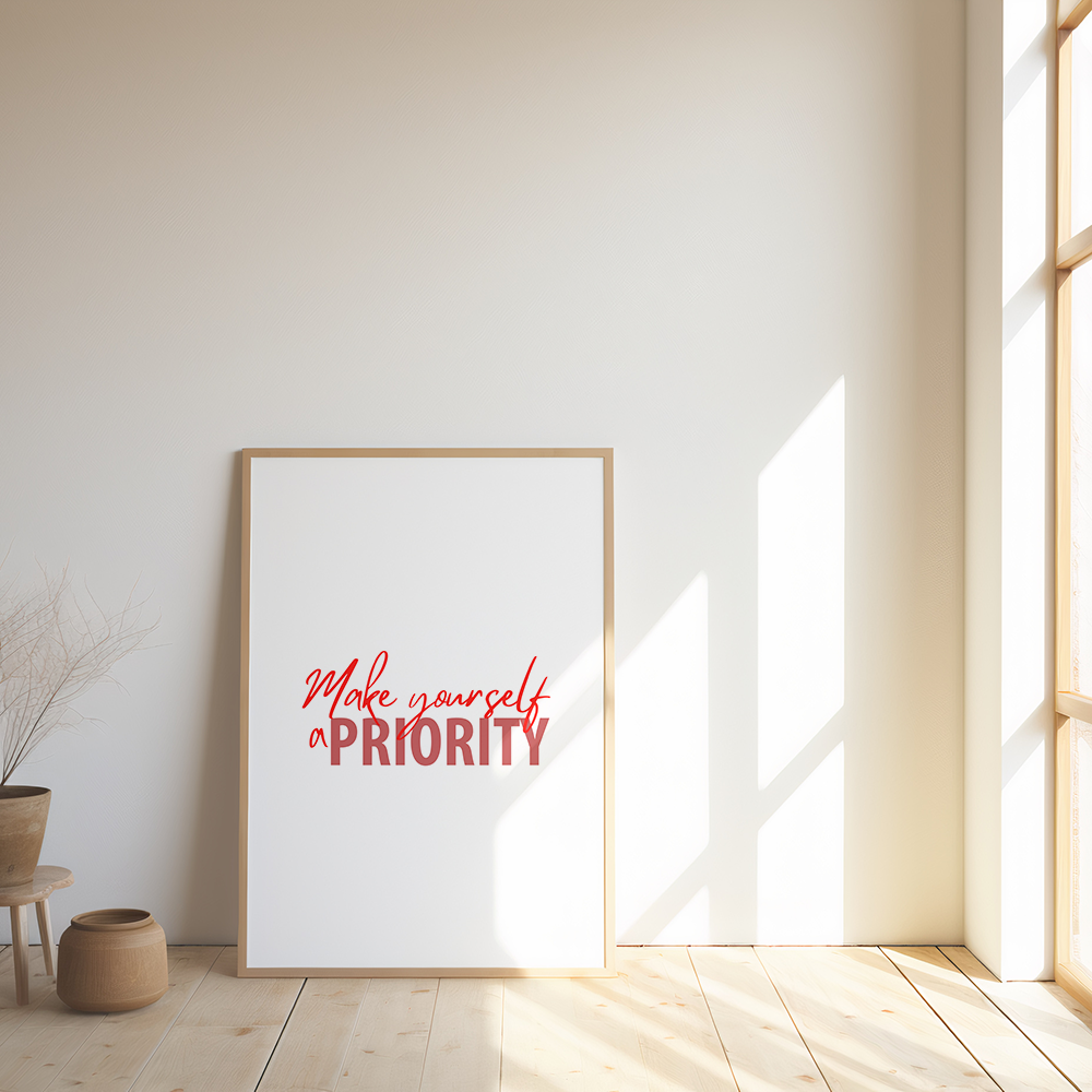 Make yourself a priority
