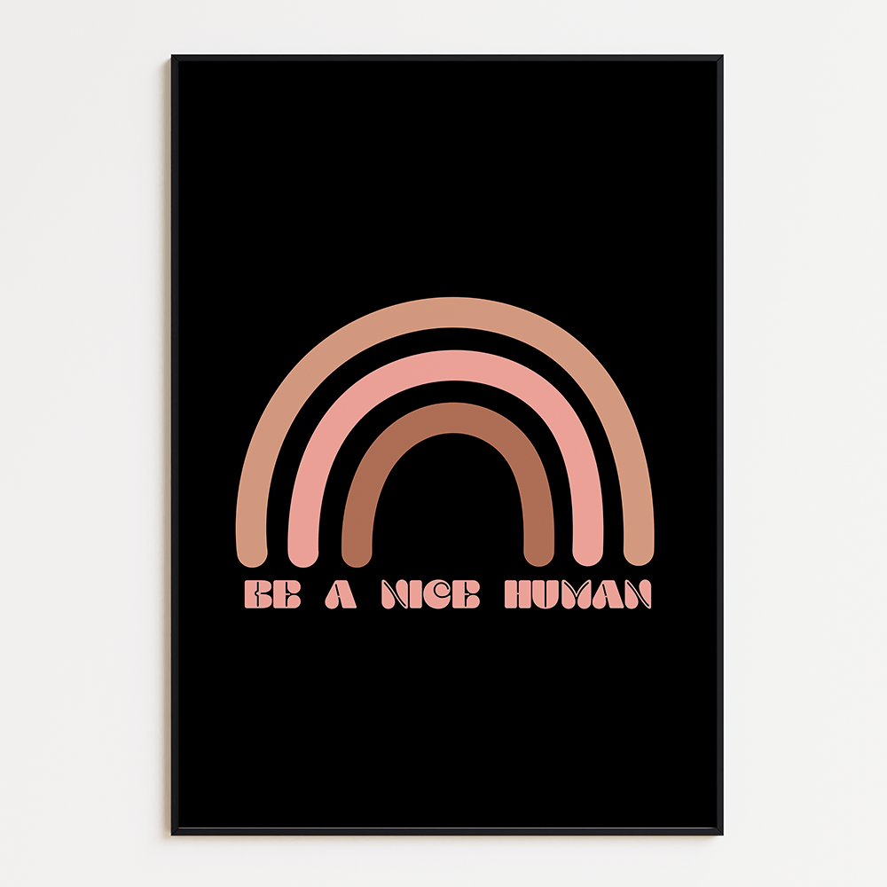 Poster Be a Nice Human