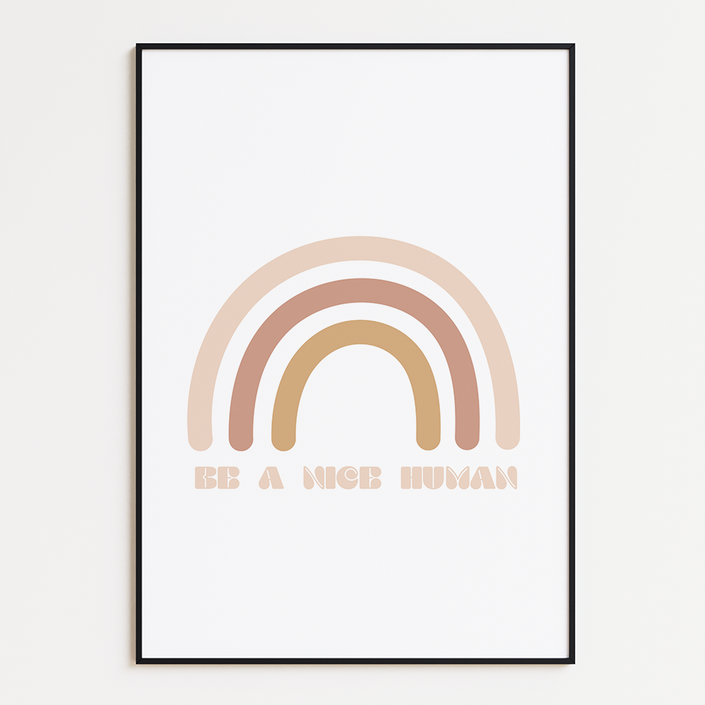 Poster Be a Nice Human