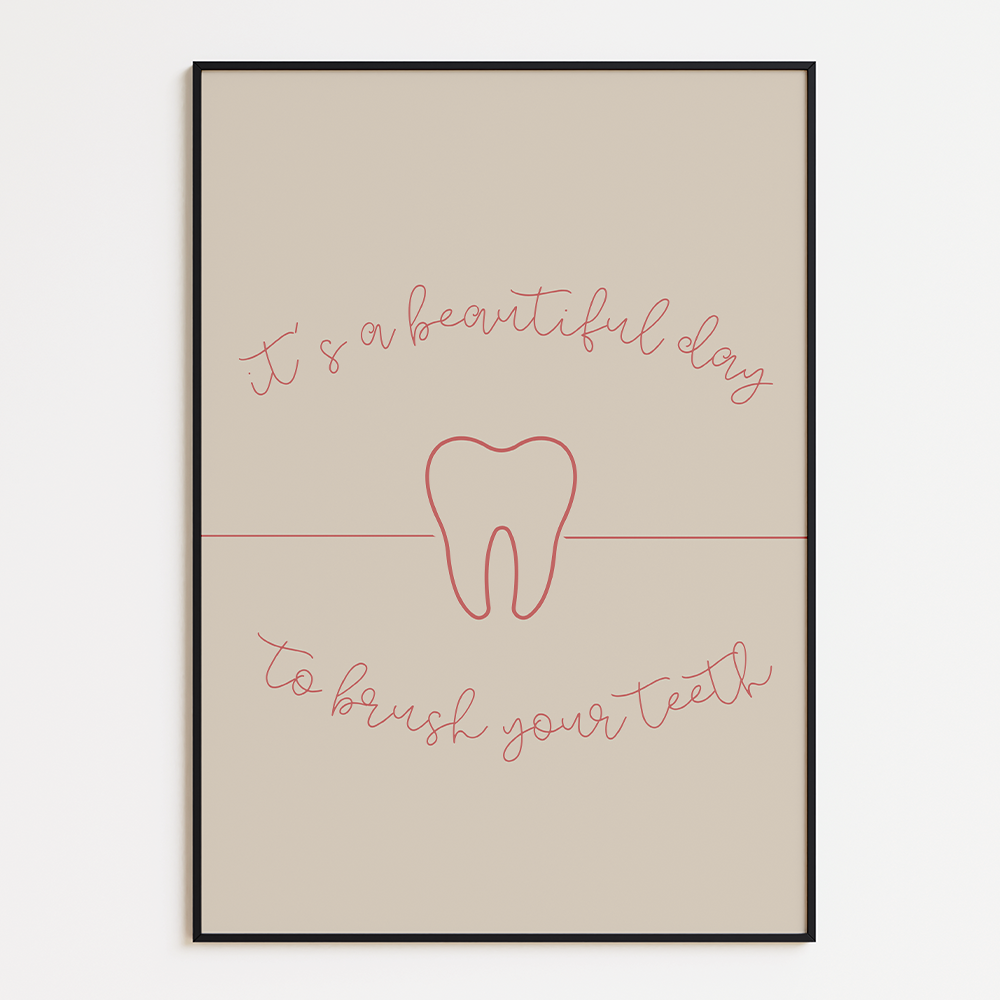Poster Good Day to Brush Teeth