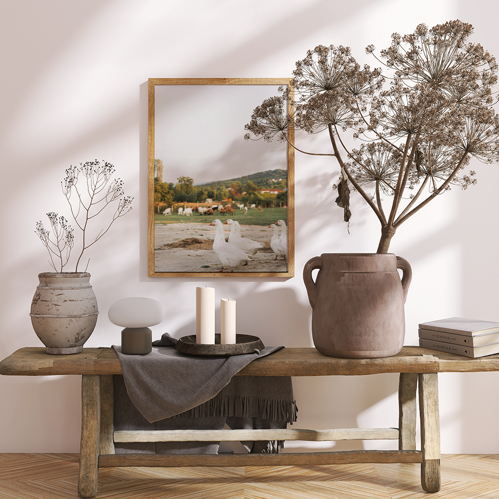 Poster Wandelende Ganzen