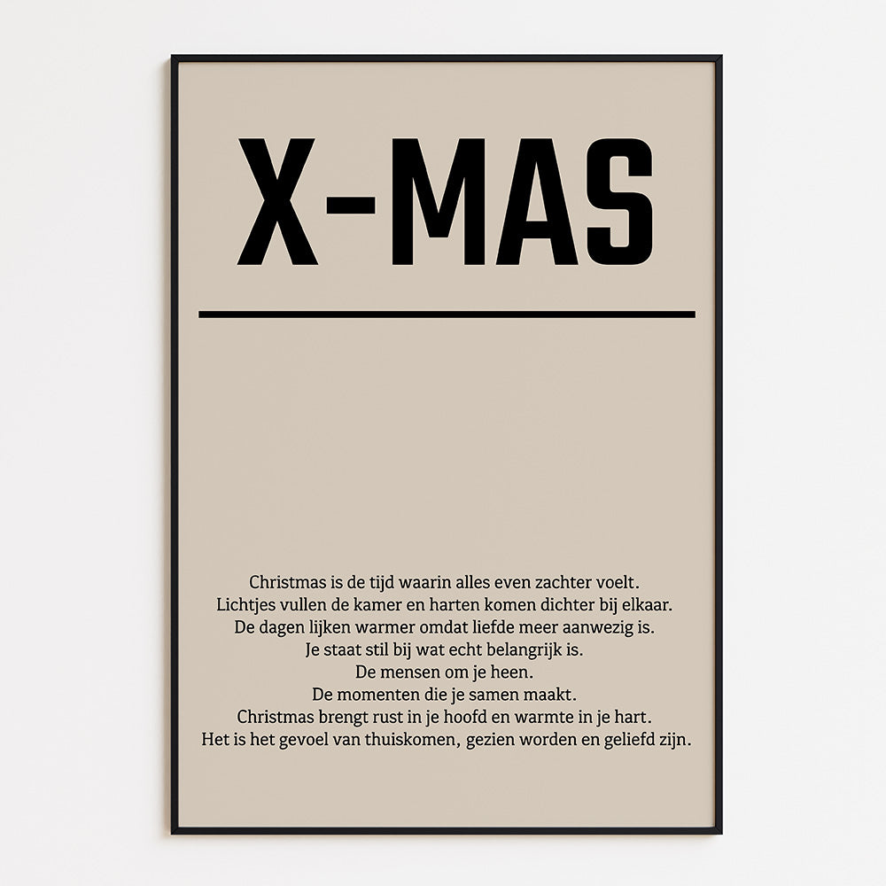 Poster X-mas met beschrijving