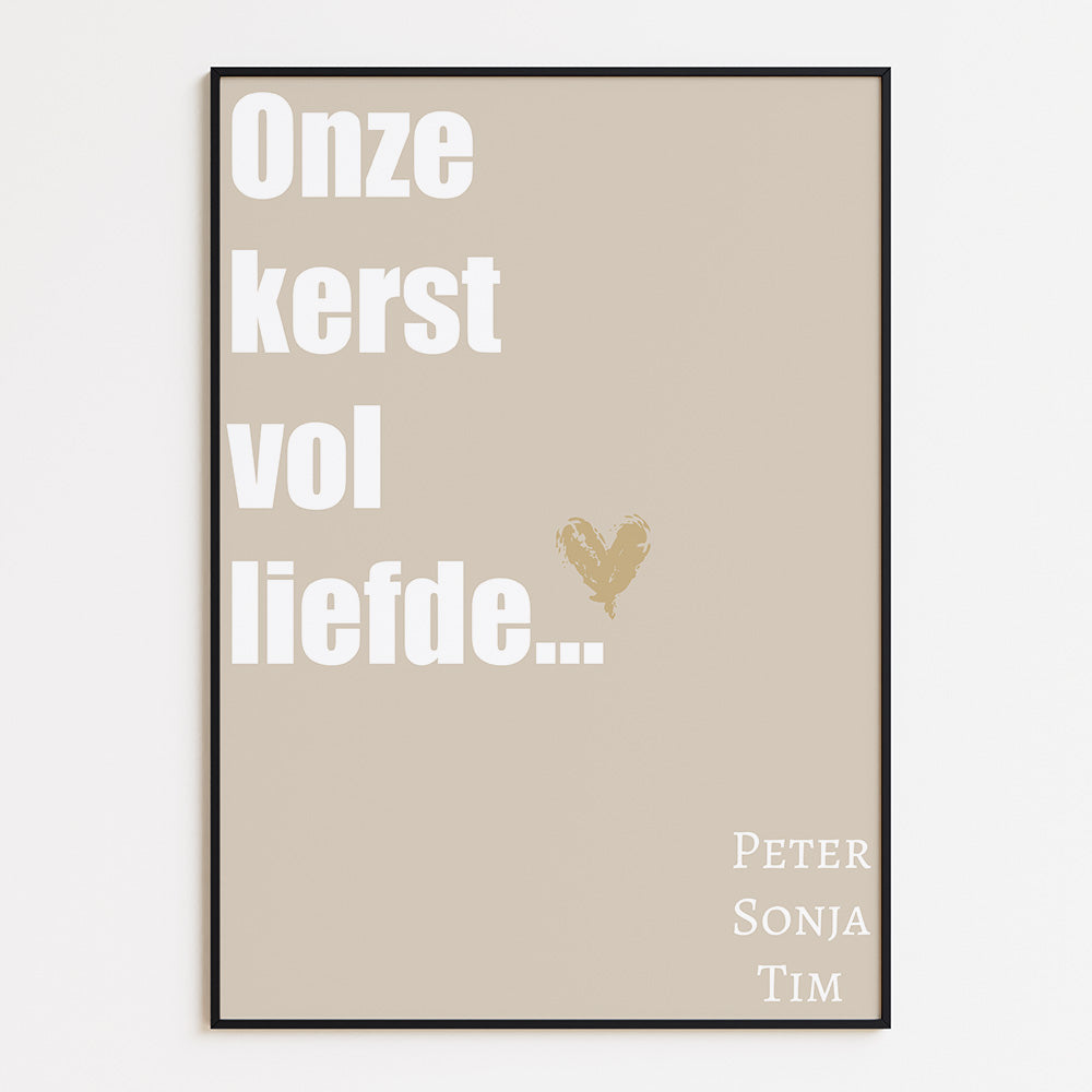 Huis Vol kerst met Namen