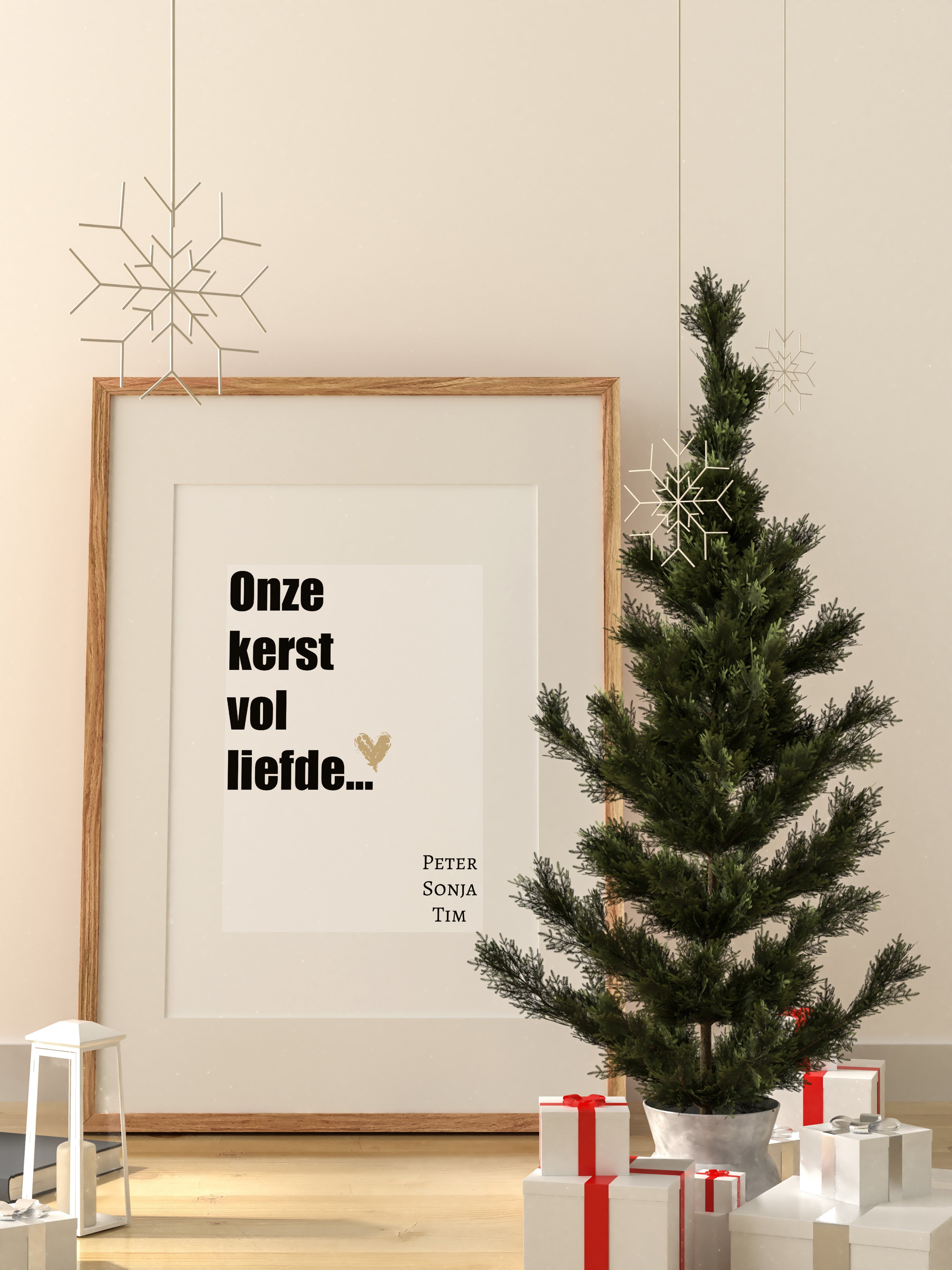 Huis Vol kerst met Namen