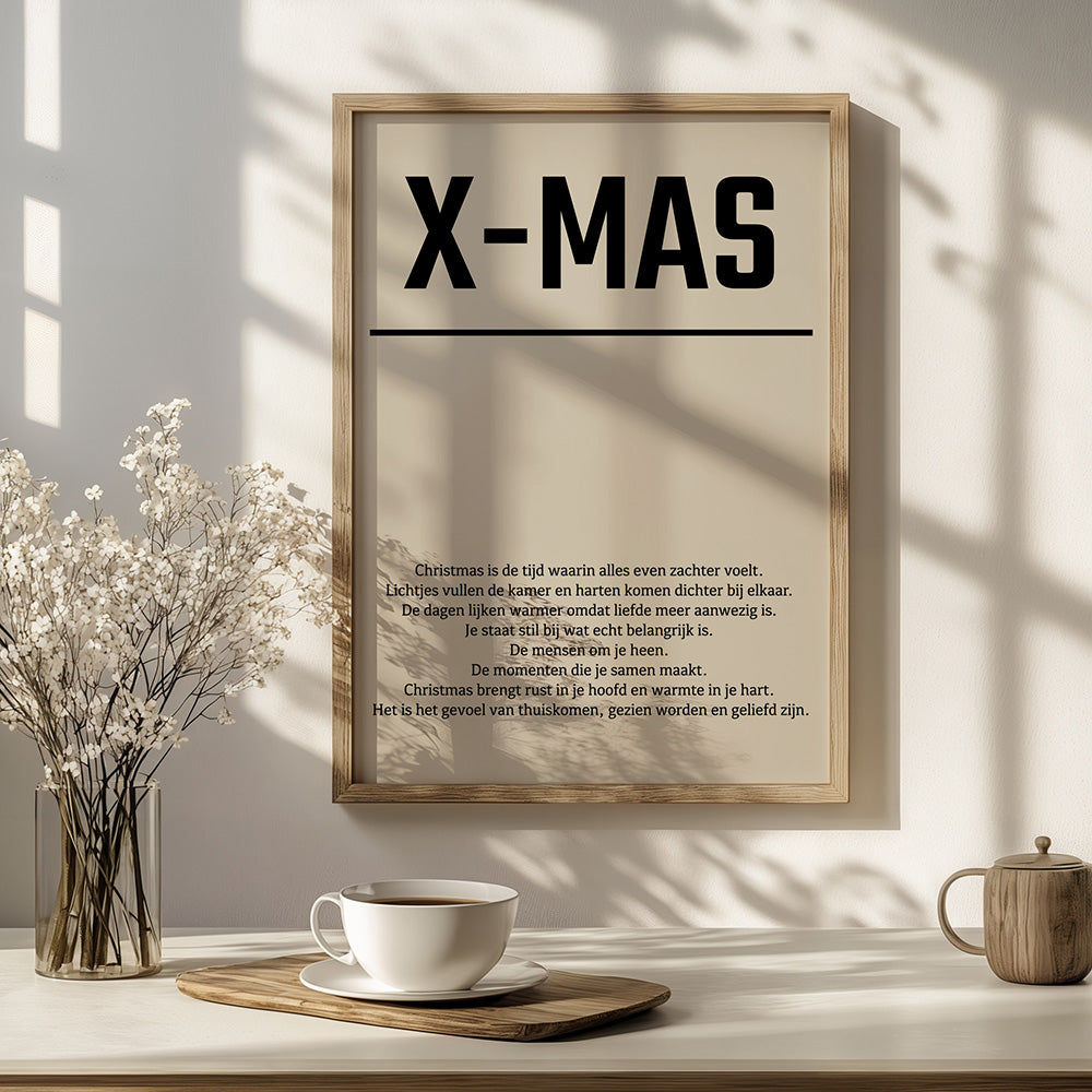 Poster X-mas met beschrijving