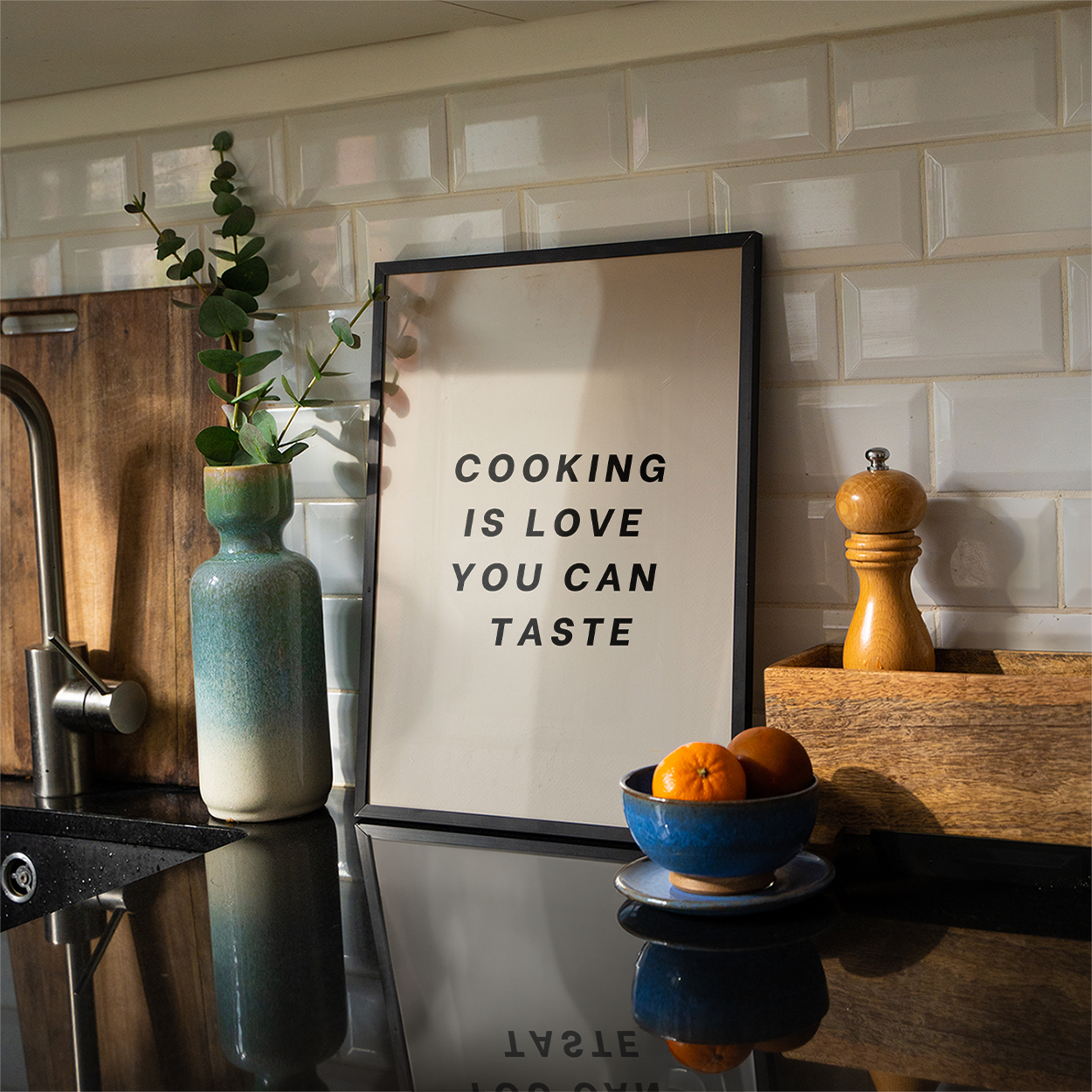 Cooking is love you can taste